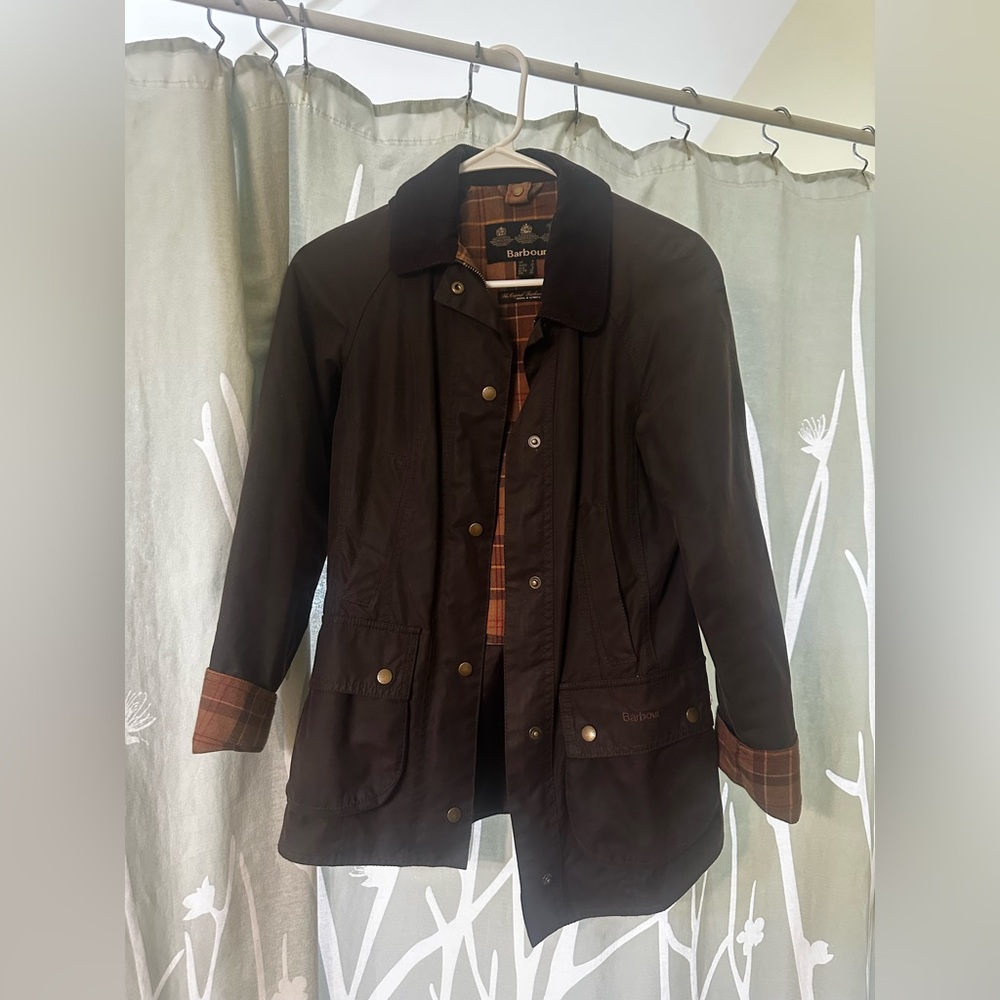 Barbour Utility Wax Jacket Brown Size 0